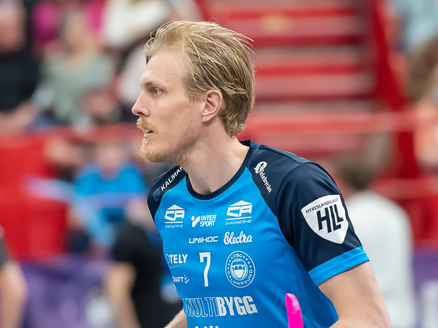 Kim Nilsson under SM-finalen i innebandy 2022